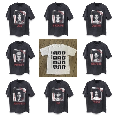 CLFC 韩国男团集SEVENTEEN HAPPY BURSTDAY Tee粉丝长短袖T恤2025