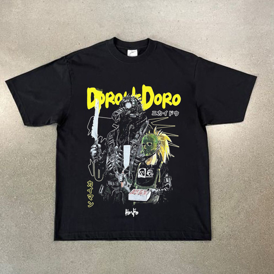 CLFC动漫周边dorohedoro异兽魔都同款小领口Vintage复古长袖短袖T图片