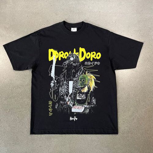 CLFC动漫周边dorohedoro异兽魔都同款小领口Vintage复古长袖短袖T