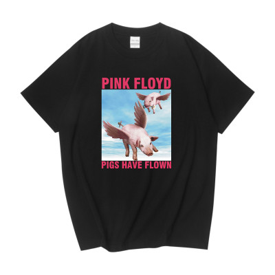 英伦摇滚平克弗洛伊德Pink Floyd Pigs Have Flown 创意T恤男女潮