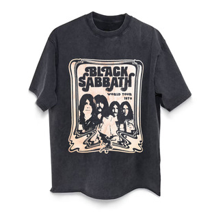World Sabbath Tour 1978 Patch黑色安息日复古T CLFC Back Black