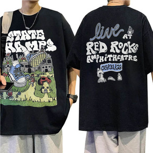 CLFC美国流行朋克State Champs TE乐队vintage短袖T恤复古做旧VTG