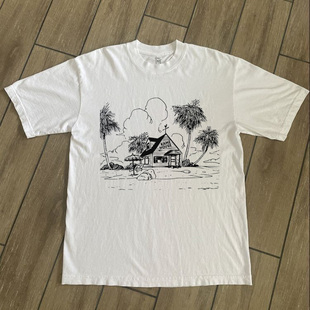 HOUSE梦想岛屋线稿T恤长短袖 CLFC 怀旧动漫龙珠鸟山明龟仙屋KAME