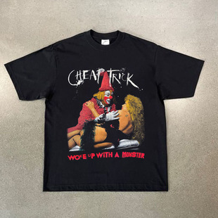 CLFC Cheap trick tee街头美式复古宽松重磅VTG水洗复古长袖短袖T