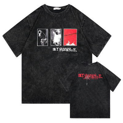 CLFC 朋克乐队My Chemical Romance短袖长袖T恤水洗我的化学浪漫T