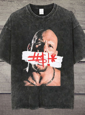 CLFC WWE摔跤Stone Cold Steve Austin奥斯汀冷石vintage短袖TEE