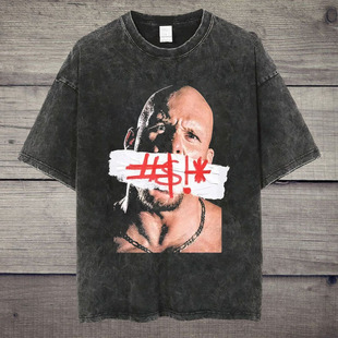 Steve CLFC WWE摔跤Stone Cold TEE Austin奥斯汀冷石vintage短袖