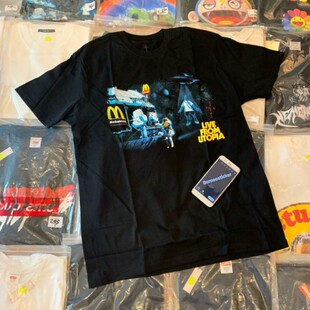 CLFC Travis Scott短袖M记TS麦当劳联名UFO嘻哈高街宽松男女情侣T