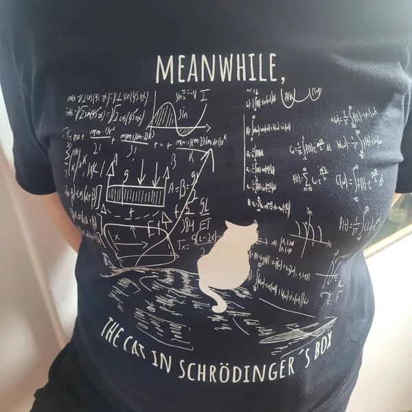 CLFC 美式T Shirt Ideas Schrodinger Cat薛定谔猫小众百搭长短T