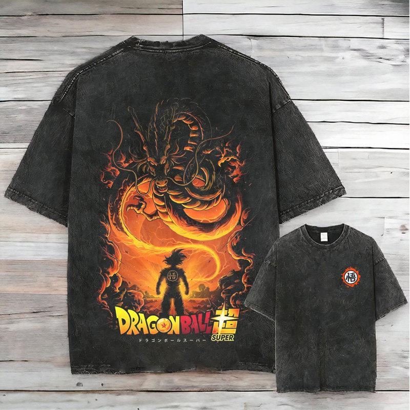 CLFC DRAGON BALL 七龙珠T恤漫画VGT复古短袖孙悟空神龙长袖卫衣