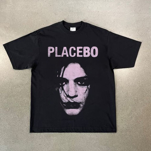 CLFC Placebo Brian Molko安慰剂复古美潮高街重磅TEE长袖短袖T恤