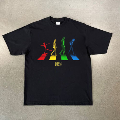 CLFC 星际牛仔Cowboy Bebop甲壳虫经典Abbey Road纯棉短袖长袖T恤