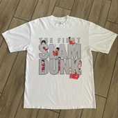 CLFC插画灌蓝高手Slam 短袖 shrit纯棉直喷印花小领口长袖 Dunk