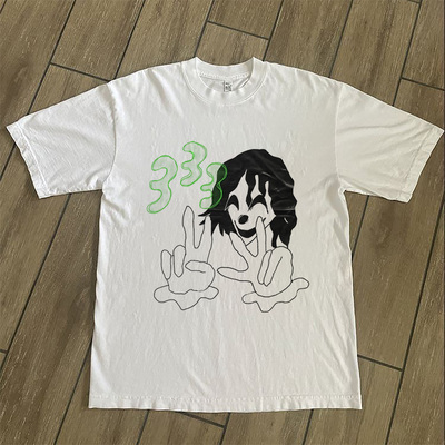 CLFC瑞典迷雾说唱bladee 333 Drain Gang嘻哈hiphop潮牌长袖短袖T