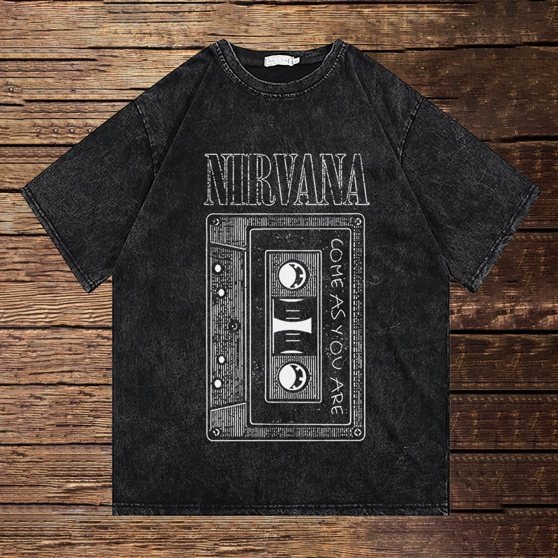 CLFC Nirvana COME AS YOU ARE涅槃乐队VTG复古长短袖T美式小领口