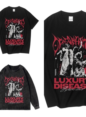 CLFC  ONE OK ROCK专辑Luxury Disease街头嘻哈复古黑色短袖长袖T