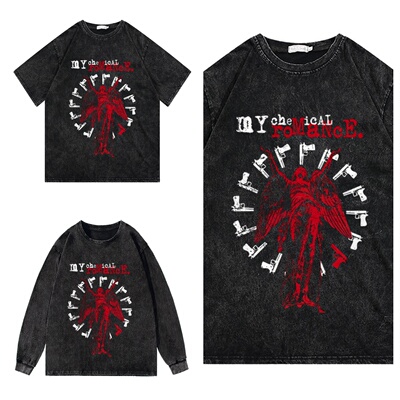 CLFC  MY CHEMICAL ROMANCE 我的化学浪漫 粉丝英版摇滚长短袖T恤