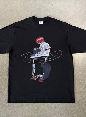 CLFC Shanks And Luffy t shrit路飞 红发香克斯双面直喷长袖短袖