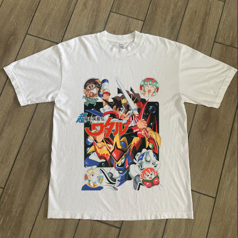 CLFC 怀旧日本动漫超魔神英雄传 神龙斗士纯棉男女T恤长短袖宽松T