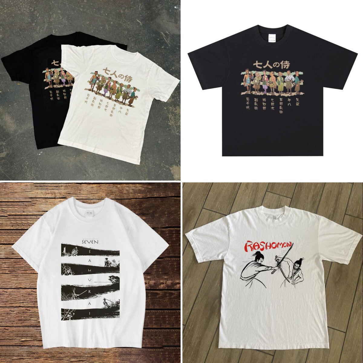 CLFC 黑泽明 七武士 罗生门 乱Rashomon用心棒YOJIMBO长袖短袖T恤