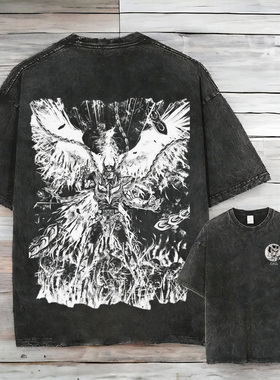 CLFC圣斗士星矢不死凤凰一辉Ikki车田正美漫画直喷VTG纯棉长短袖T