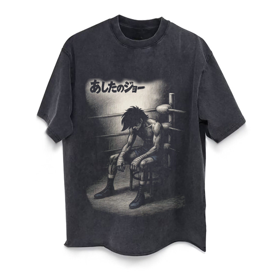 CLFC明日之丈矢吹丈T恤日本动漫直喷长短袖美式高街重磅拳击训练T