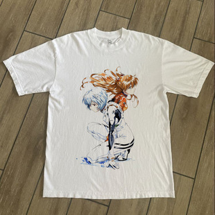 CLFC EVA福音战士ASUKA明日香绫波丽Ayanami Rei长短袖T漫画宽松T