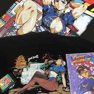CLFC街头霸王2春丽Chun Li Street Fighter II复古做旧长袖短袖T