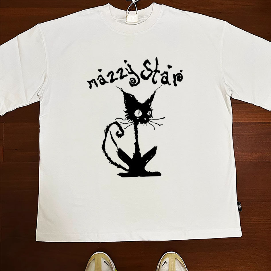 CLFC Mazzy Star Baby Tee迷星欧美民谣摇滚水洗重磅短袖T直喷VTG