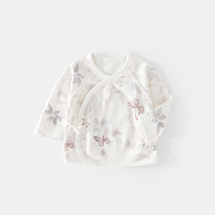 半背衣透气空调服夏装 半背衣满月宝宝上衣52码 薄款 婴儿衣服夏季