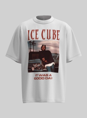 【Boy car】美式人物高街纯棉设计感小领口宽松印花短袖T恤W849