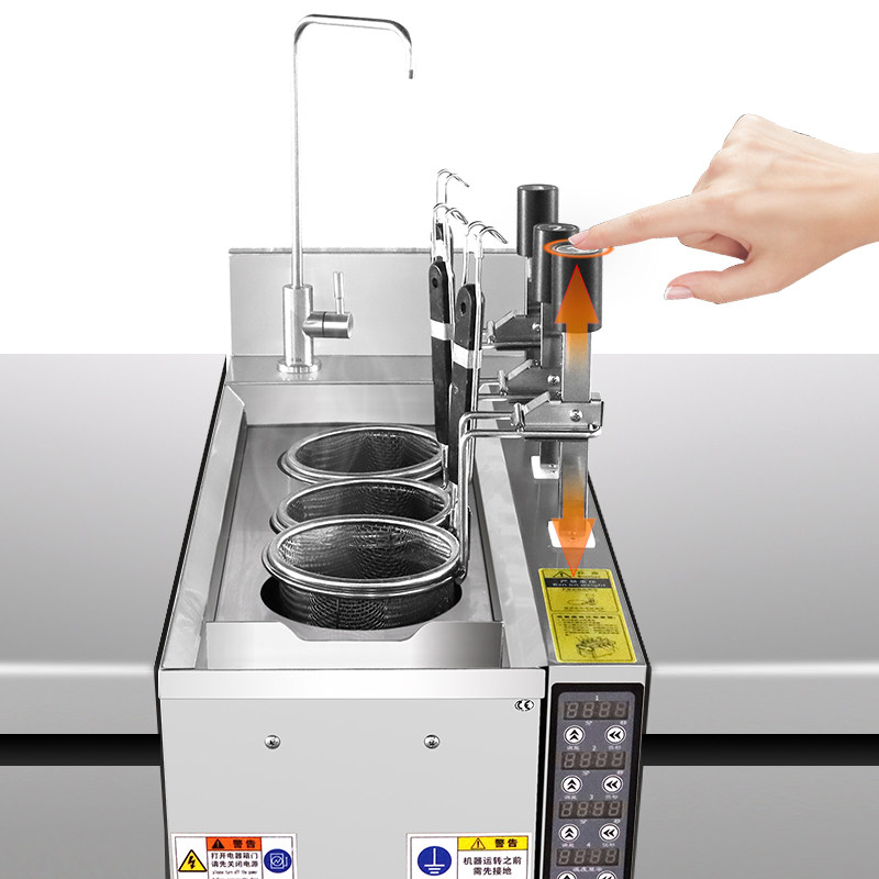 新品简厨智能全自动升降煮面炉商用电热三六九头煮面机燃气煮粉品