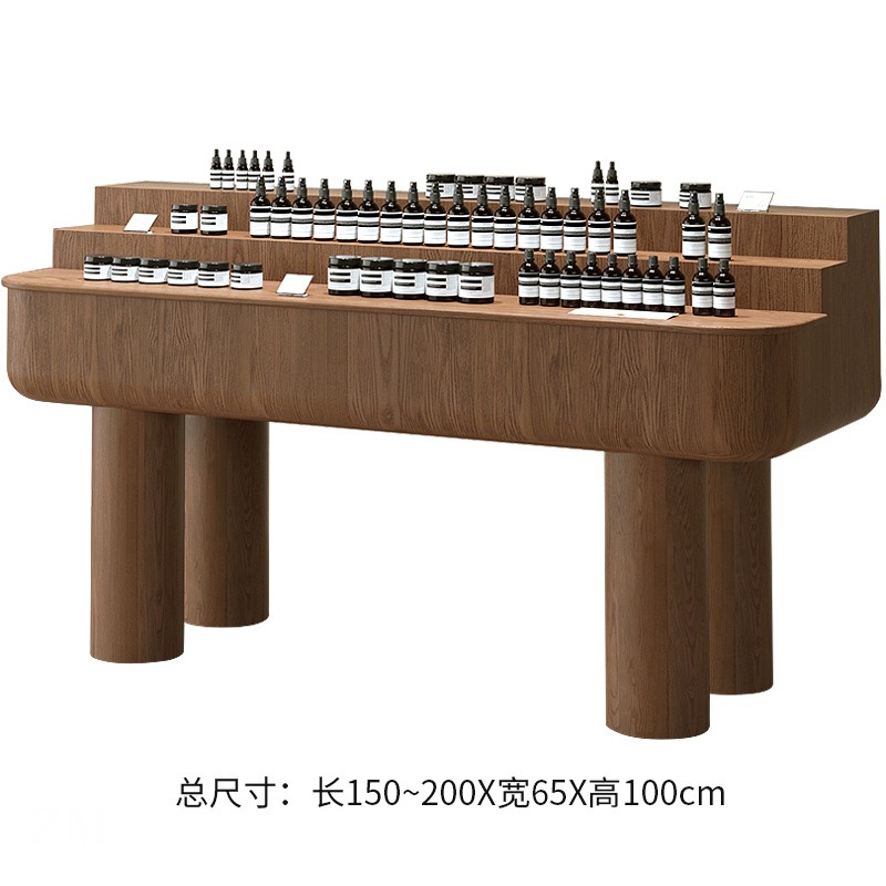 中岛展示桌精油SPA香薰调香台身体护肤品产品展示台试用台展示架