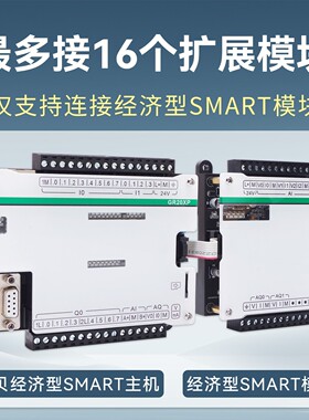 工贝CPU SR20 ST30/SR40工控板国产200smart带模拟量plc控制器