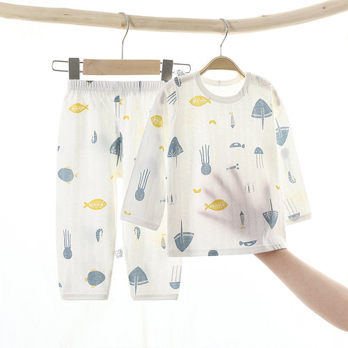 宝宝夏季纯棉家居服睡衣
