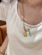 网红同款 黄财神项链绳锁骨绳藏式 手搓棉绳黄金吊坠纯手工编织绳
