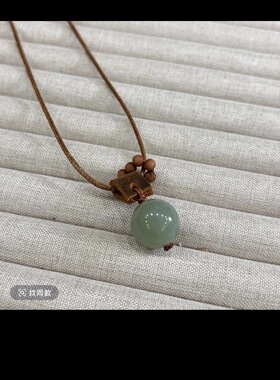 复古中式民族风皮扣项链绳蜡皮绳简约百搭男女款吊坠绳可调节挂绳