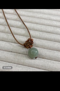 复古中式民族风皮扣项链绳蜡皮绳简约百搭男女款吊坠绳可调节挂绳