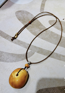 蜜蜡公主扣绳藏式手编绳和田玉石挂绳吊坠绳手工编织项链绳唐卡绳