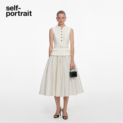 self-portrait粗花呢连衣裙