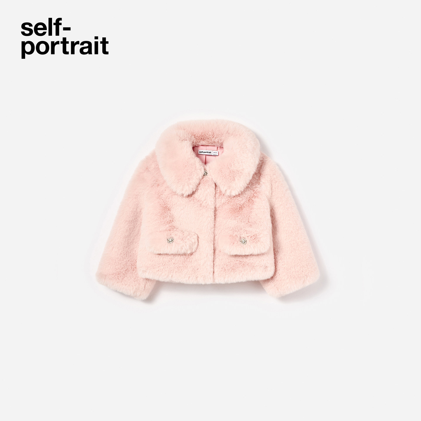 self-portrait 2026早春新款童装粉红色毛绒环保皮草大衣外套夹克,童装/婴儿装/亲子装,皮草/仿皮草,淘宝优惠券,粉丝福利购,淘宝优惠卷
