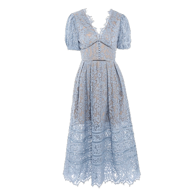 Self-Portrait蕾丝修身连衣裙