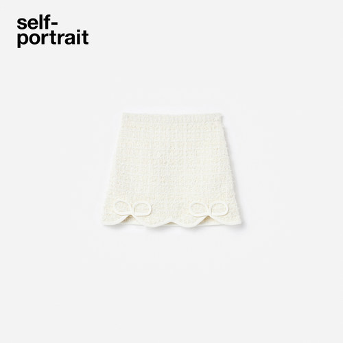 self-portrait针织半身裙