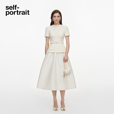 self-portrait假两件连衣裙