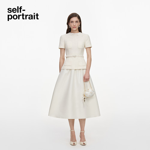 self-portrait假两件连衣裙