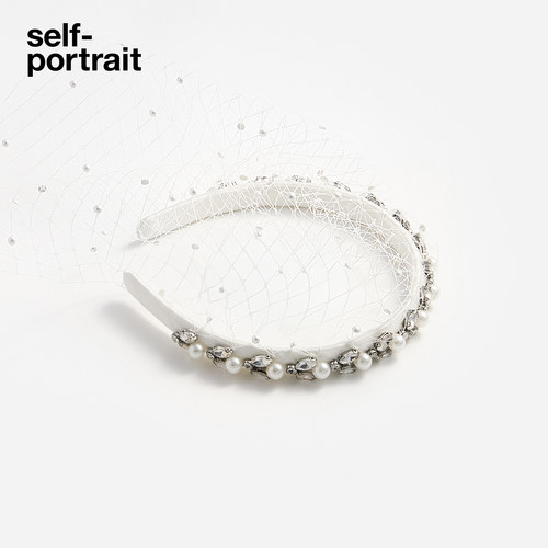 self-portrait网纱拼接发饰