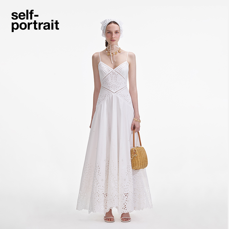 self-portrait波嬉风吊带连衣裙