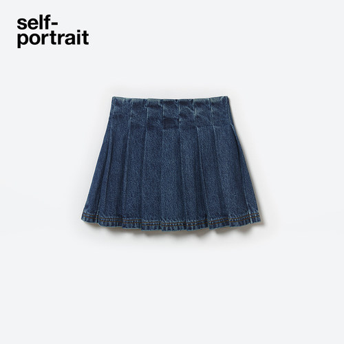 self-portrait百褶半身裙