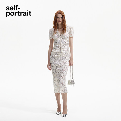 self-portrait蕾丝订婚SP连衣裙