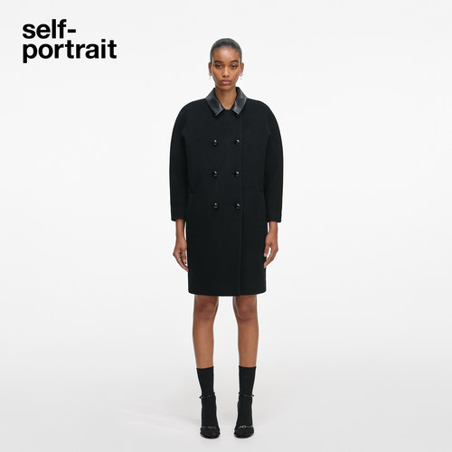 self-portrait茧型大衣外套
